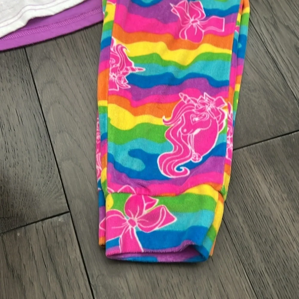 JoJo Siwa unicorn multicolor fleece like pajama set